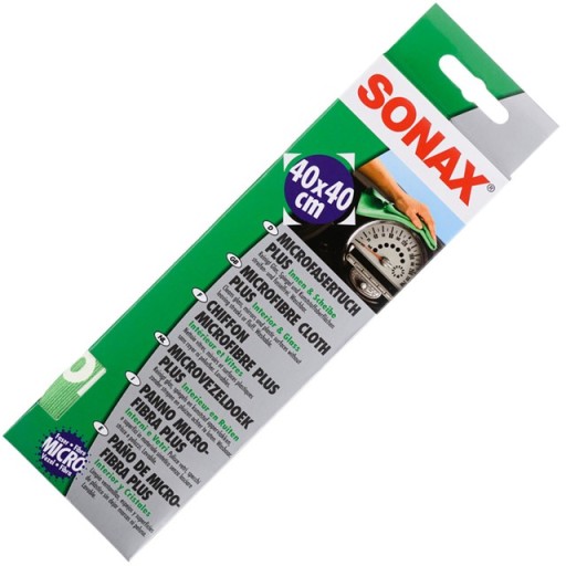 SONAX Utierky z MIKROVLÁKNA NA OKNÁ A ZRKADLÁ 40x40 cm