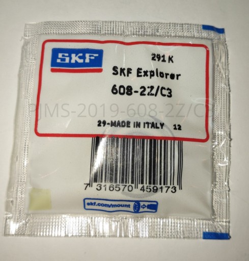 KLIDNÉ GULIČKOVÉ LOŽISKO 608 ZZ C3 SKF