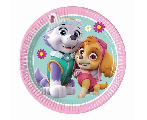 Paw Patrol Skye Everest papierové taniere 8 ks.