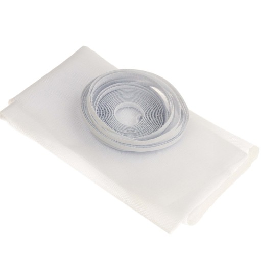 SIEŤKA PROTI KOMÁROM NA OKENNÝ HMYZ 150x130 + BIELY SUCHÝ zips PROTI KOMÁROM A MUCHÁM