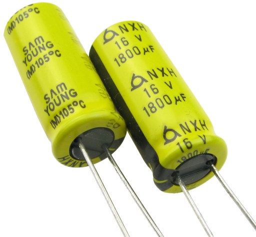 Elektrolytický kondenzátor 1800uF/16V LOW ESR SamYoung NXH /4381