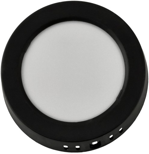 LED stropné svietidlo prisadené na povrch 6W 660lm neutrálna farba čierna okrúhle