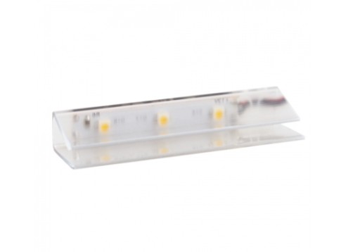 LED klip PVC transparentné ZELENÉ Dizajnové svetlo