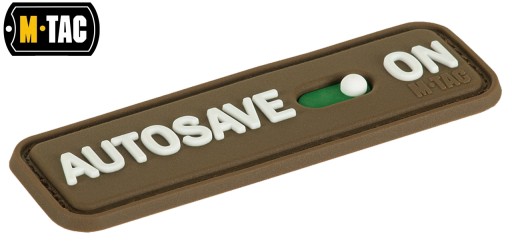 Autosave nášivka so znakom PVC Coyote M-Tac
