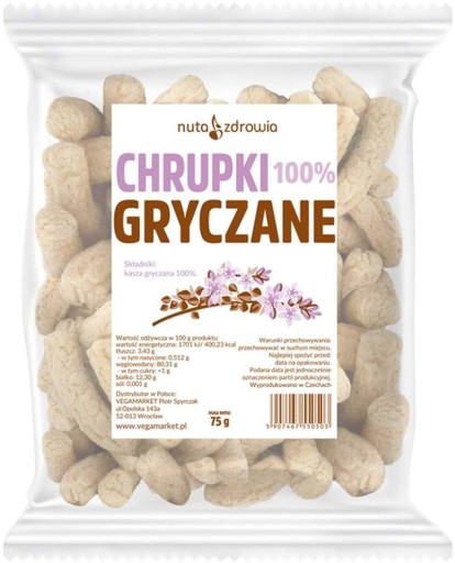 Sada 2 x pohánkové chrumky 75 g Poznámka o zdravotnom stave