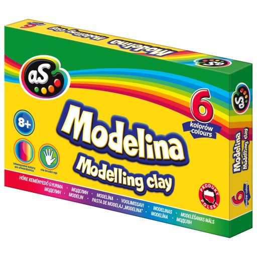 ASTRA modelovacia hmota AS 6 farieb x 11g POĽSKÝ výrobok