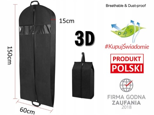 POUZDRO NA OBLEČENIE VEĽKÝ XXL 3D KABÁT