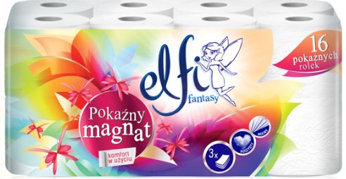 Toaletný papier Elfi Showy Magnat 16 roliek