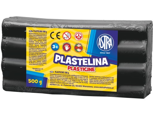 Plastelína 500g Astra Black