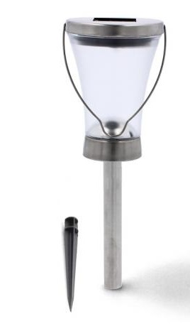 SLNEČNÁ LAMPA, NEREZOVÁ, ZÁVESNÁ, LED