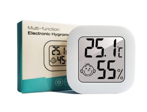 Teplomer Izbový vlhkomer Elektronická Digitálna meteostanica + batéria