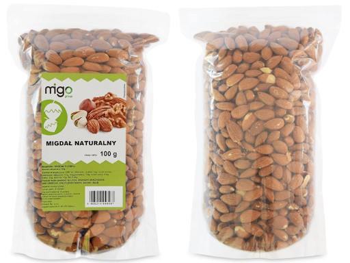 Prírodné MANDLE celé - 100g - MIGOgroup
