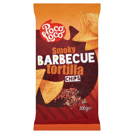 Poco Loco Barbecue nacho chipsy 200 g