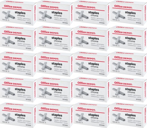 Svorky Office Depot 10 1000ks strieborné x20