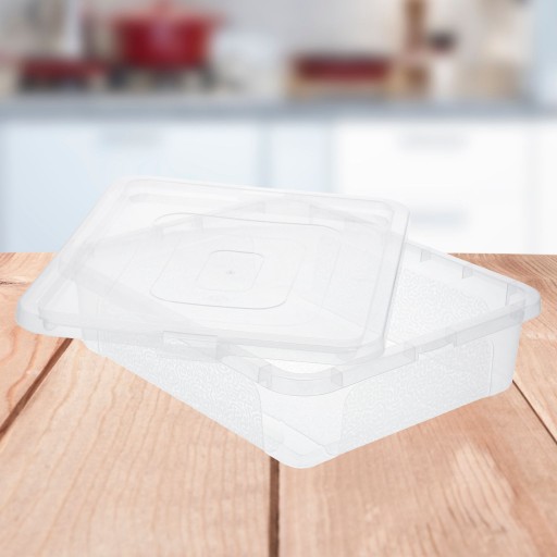Plastové veko nádoby organizér box 10l, uzamykateľný box box
