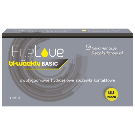 EyeLove Basic dvojtýždenník 3 ks výkon +2,50 BC 8.6