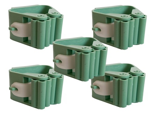 5x PRUŽINOVÝ VEŠIAK DRŽIAK NA NÁRADIE ZELENÝ SAMOLEPIACI MOP
