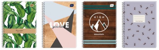 Malý notebook A6 na špirálovom notebooku A6 120k GRID