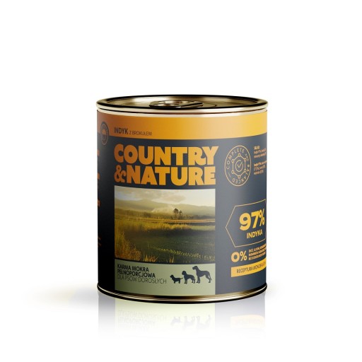 Dr PC Mokré krmivo bez obilnín - Morka s brokolicou 850g - COUNTRY&NATURE