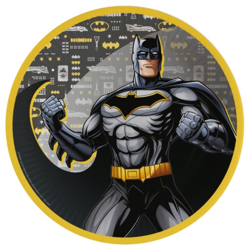 Batman papierové taniere 23 cm 8 ks