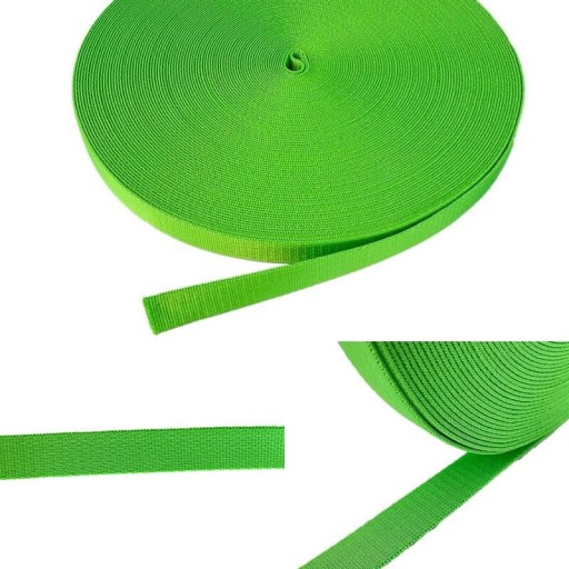 Prepravná páska 25 mm popruh 800 kg 5 metrov Čierna