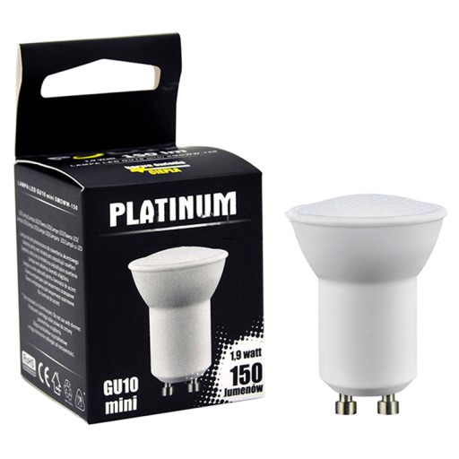 Mini GU10 LED žiarovka 1,9W = 17W 150lm 105° 3000K