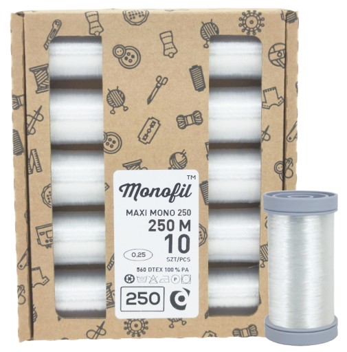 VLÁKNA MONOFILNÝ ZÁVIT ČISTÝ ZÁVIT 0,25 mm - 250 m