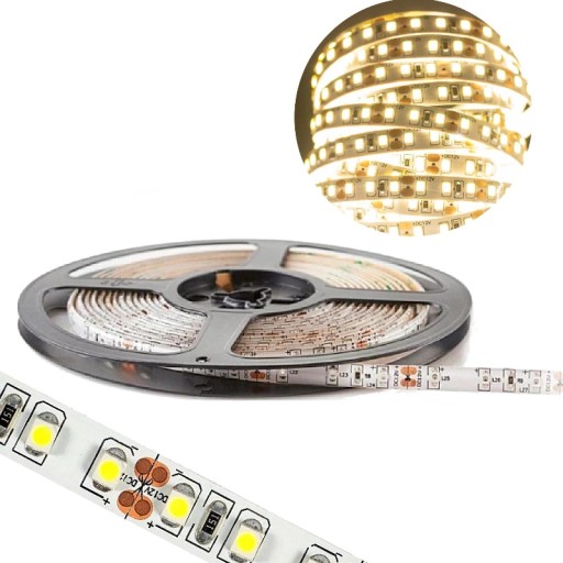 LED pásik 48W 12V 5m pásik Neutrálne svetlo 4000K stropné osvetlenie