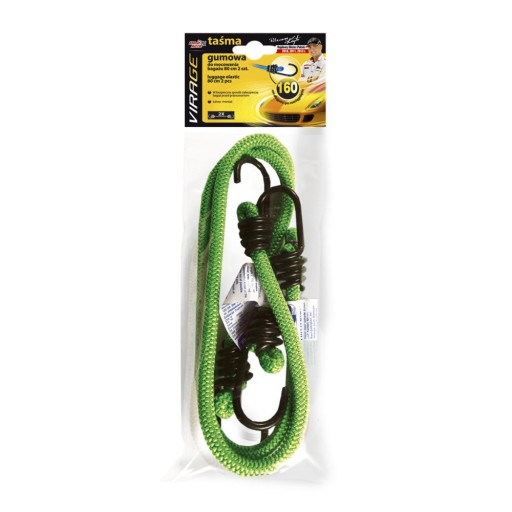 PÁSY GUMOVÉ KÁBLE HÁČKY NA UPEVNENIE BATOŽINY 80 cm X 2
