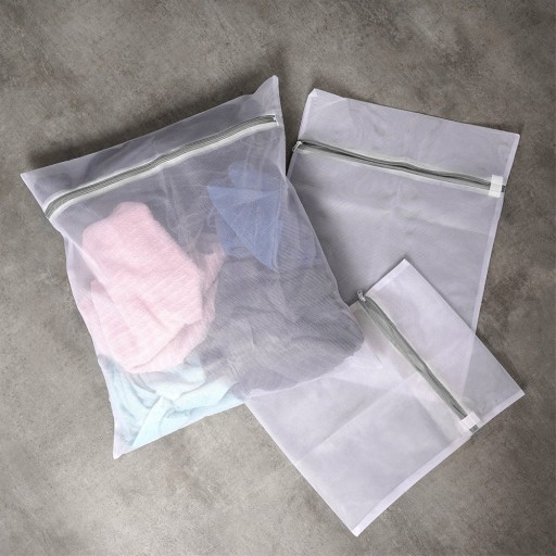 3x Sieťované vrecko LAUNDRY na pranie spodnej bielizne, ponožiek, podprseniek v práčke