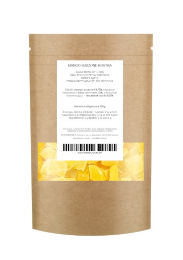 MANGO KOCKA S PRIDANÝM CUKROM 250g PI-ORIEŠKY