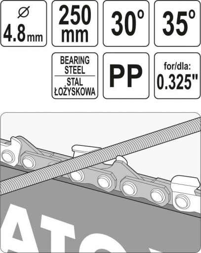 NÁVOD S PILNÍKOM NA BRÚSENIE REŤAZÍ 4,8MM