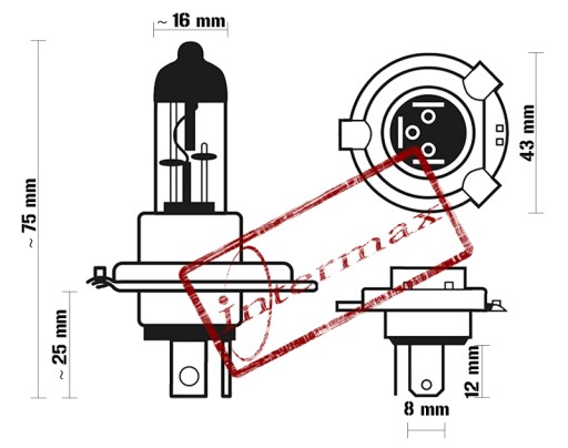 HAL ZÁSNUBNÉ. HS1 12V 35/35W PX43T BOSMA