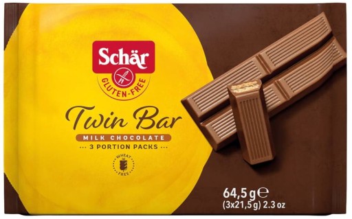 SCHAR Twin Bar bezlepkové čokoládové oblátky