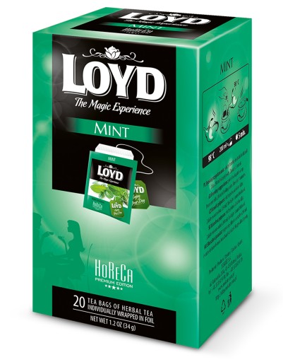 Expresný bylinkový mätový čaj v obálkach Horeca Mint 20T LOYD