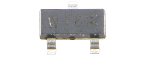 Digitálny NPN tranzistor 2x10K PDTC114ET W16 (5 ks) /4107-5
