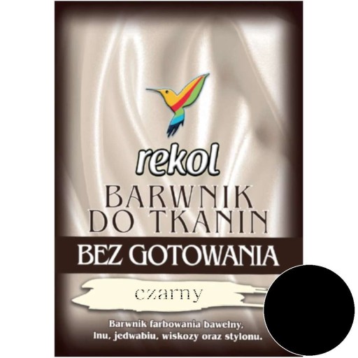 FABRIC DYE paint DARK recol BLACK vrecúško
