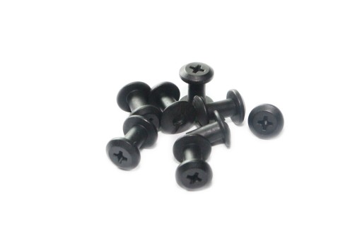 Skrutka s priechodným otvorom 'Chicago' - Flat Top - 9,6 mm