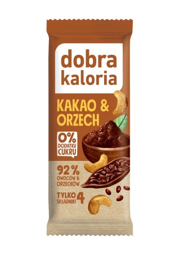Kakaová a orechová tyčinka 35g DOBRÉ KALÓRIE