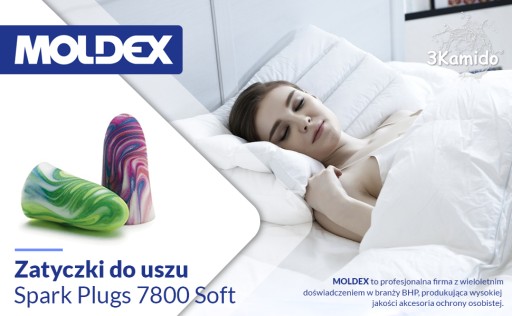 Zátkové chrániče sluchu Moldex7800 Zátkové chrániče sluchu 20 párov