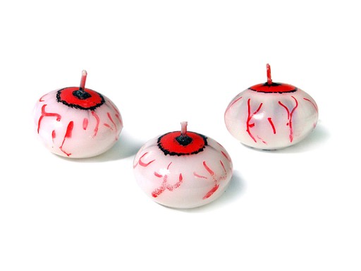 Sviečka plávajúca Oko Halloweenska sviečka 4 cm 1 ks