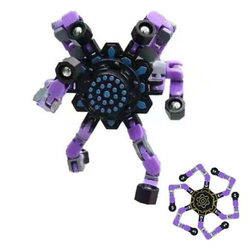 ANTISTRESOVÁ SENZORNÁ HRAČKA NA MONTÁŽ ROBOTOV FIDGET SPINNER