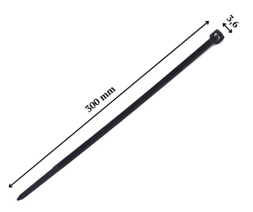 KABELOVÉ VIAZAČKY UV ČIERNA 3,6/300