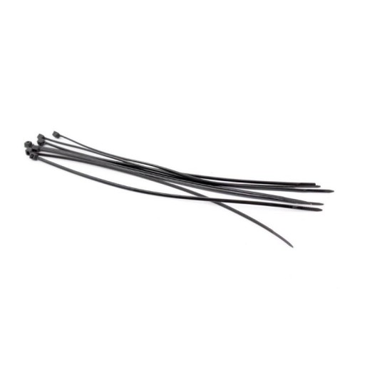 SVORKY KABELKA 100x2,5 MM SILNÉ KABELOVÉ VIAZAČKY 100 KS ČIERNA