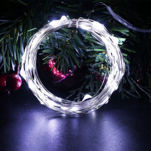 20 LED MicroLED SVIETIDIEL NA VIANOČNÝ STROMČEK NAPÁJANÝCH BATÉRIOU