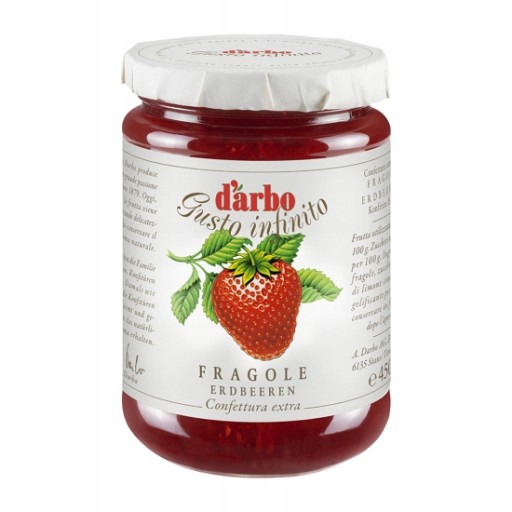 Darbo Fragole extra jahodový džem 450g