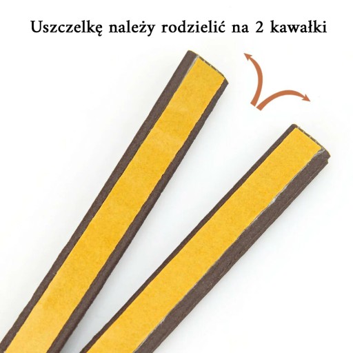 Samolepiace tesnenie na dvere a okná 9x7,5mm D - 10m