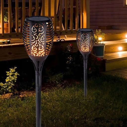 VEĽKÁ solárna záhradná lampa 58CM TORCH