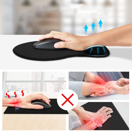 ERGONOMICKÁ PODLOŽKA NA ZÁPESTIE MYŠ