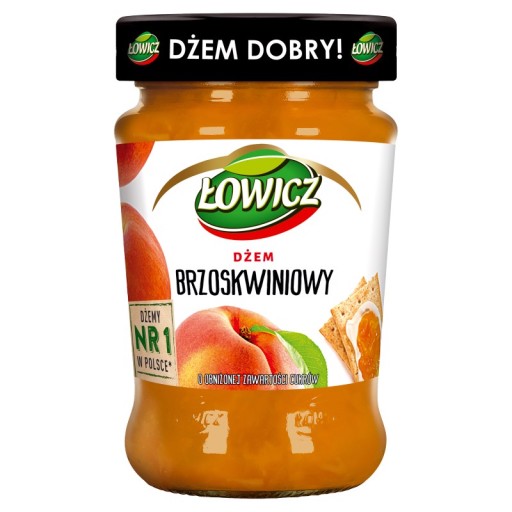 Łowicz Broskyňový džem s nízkym obsahom cukru 280 g